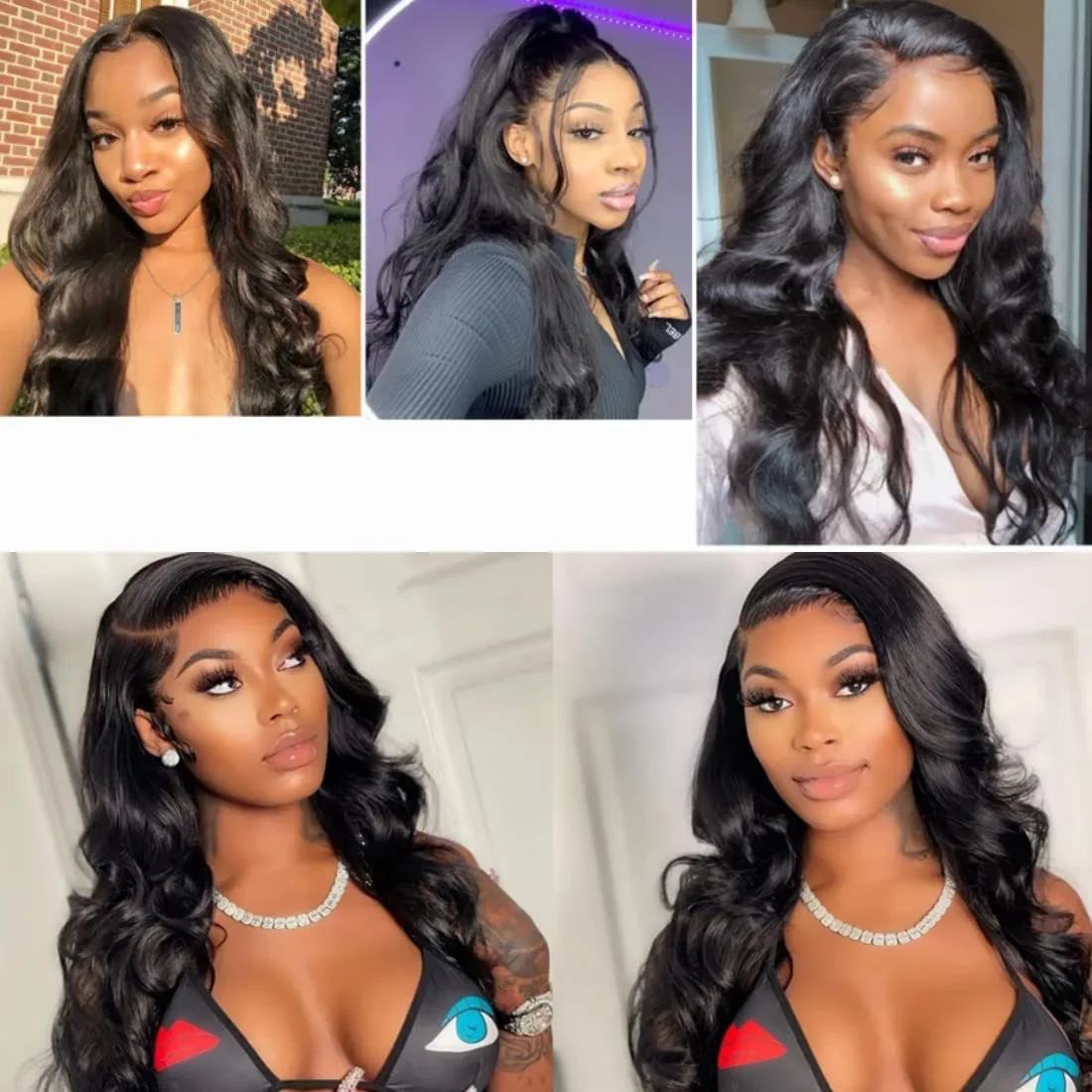 Body Wave Clip-in-Haarverlängerungen, 8 Stück, Naturschwarz, 100 % Echthaar, 12-26 Zoll, 120 g_voghion.com