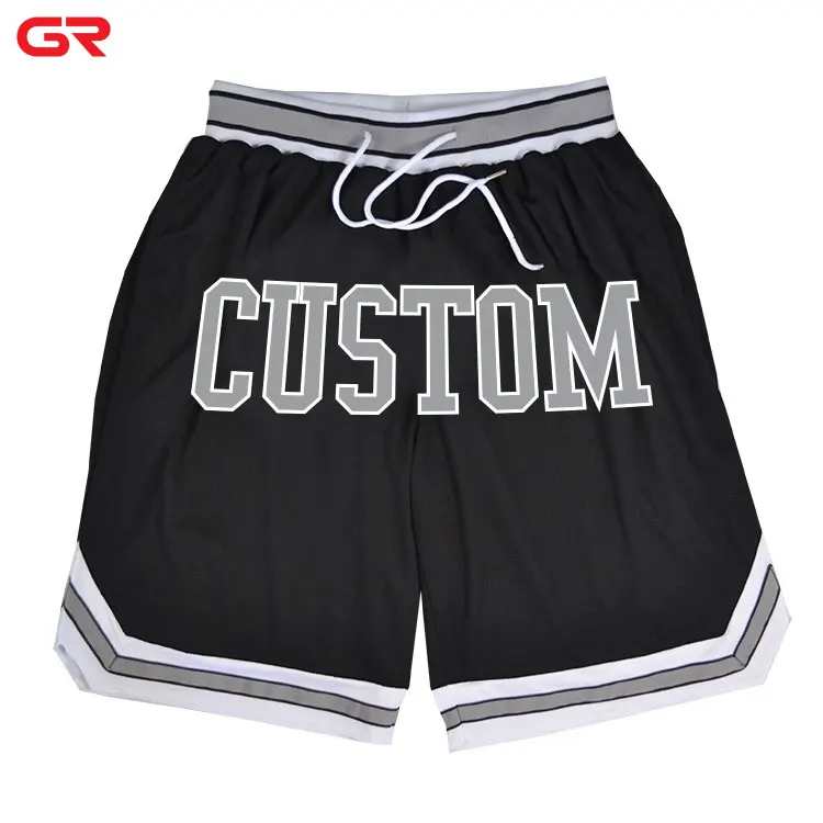 Мужские сетчатые шорты с вышитым