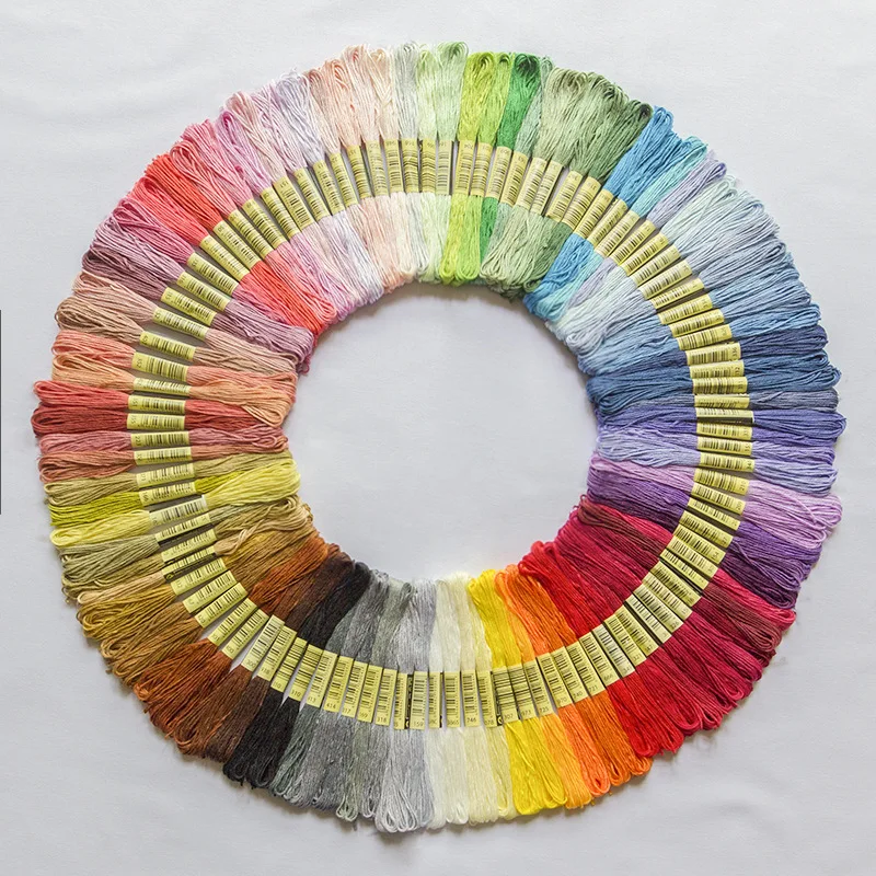 DIY 150 colors cross stitch polyester