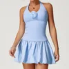 9224 Vest, 9224 Skirt, Corsage - Aqua Blue