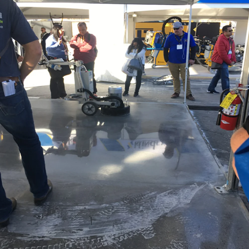 220v 1 Phase Asl430t12 Walk Behind Concrete Grinder With Dust