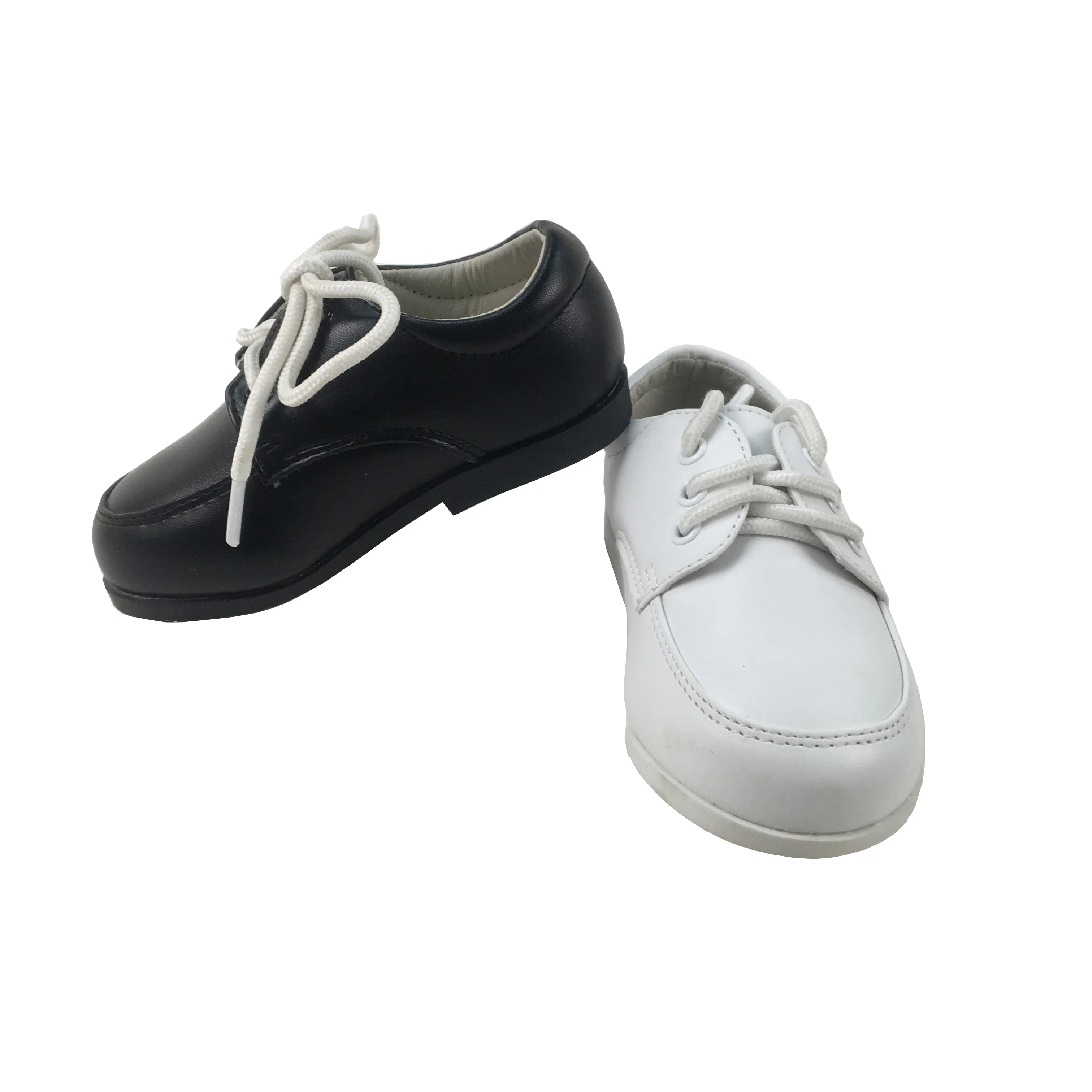 Модные кроссовки на заказ, детские кожаные кроссовки на шнуровке, черные, белые, повседневные школьные ботинки для мальчиков