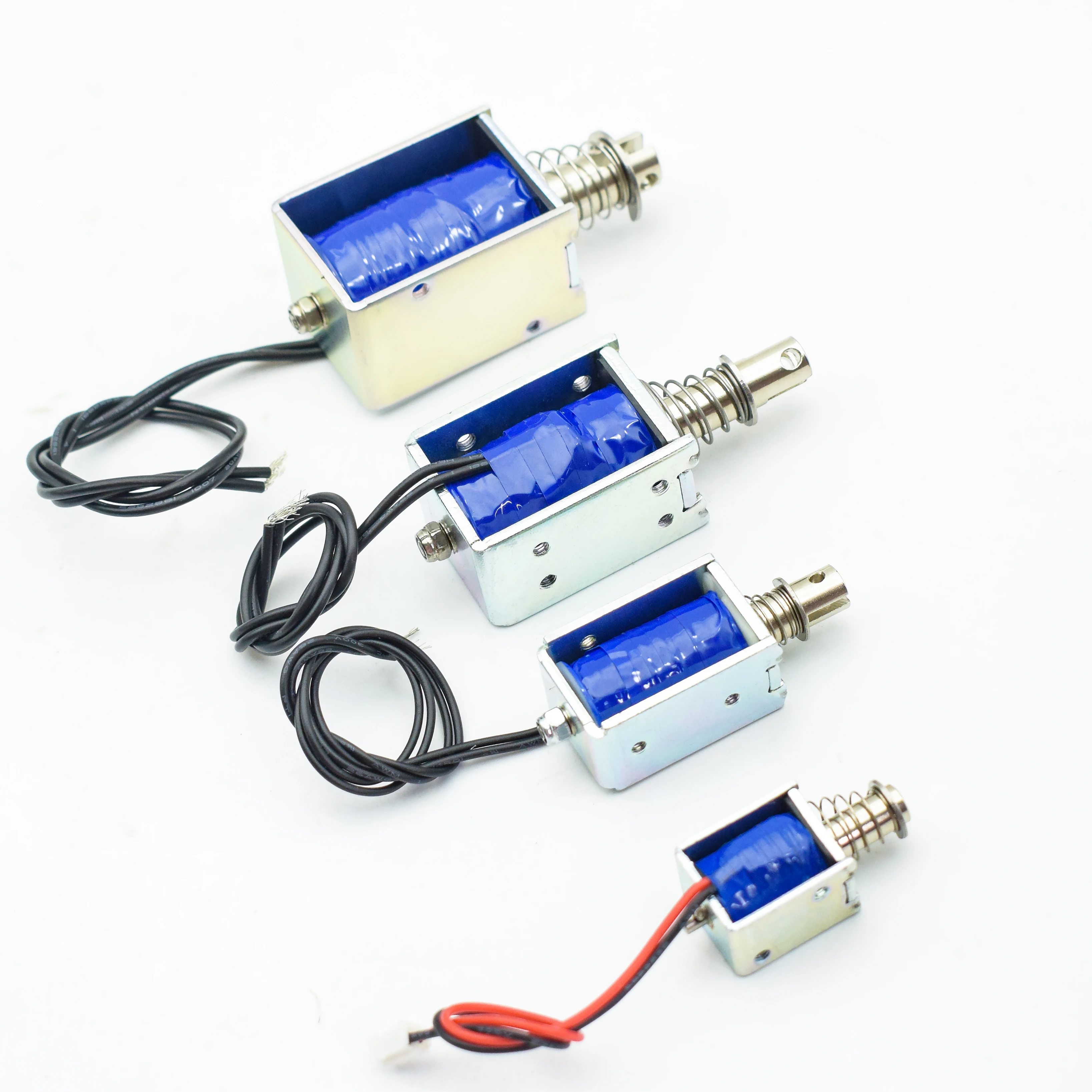 Custom Micro Open Frame Solenoids Dc 6v 12v 24v Mini Linear Push Pull Solenoid Electromagnet