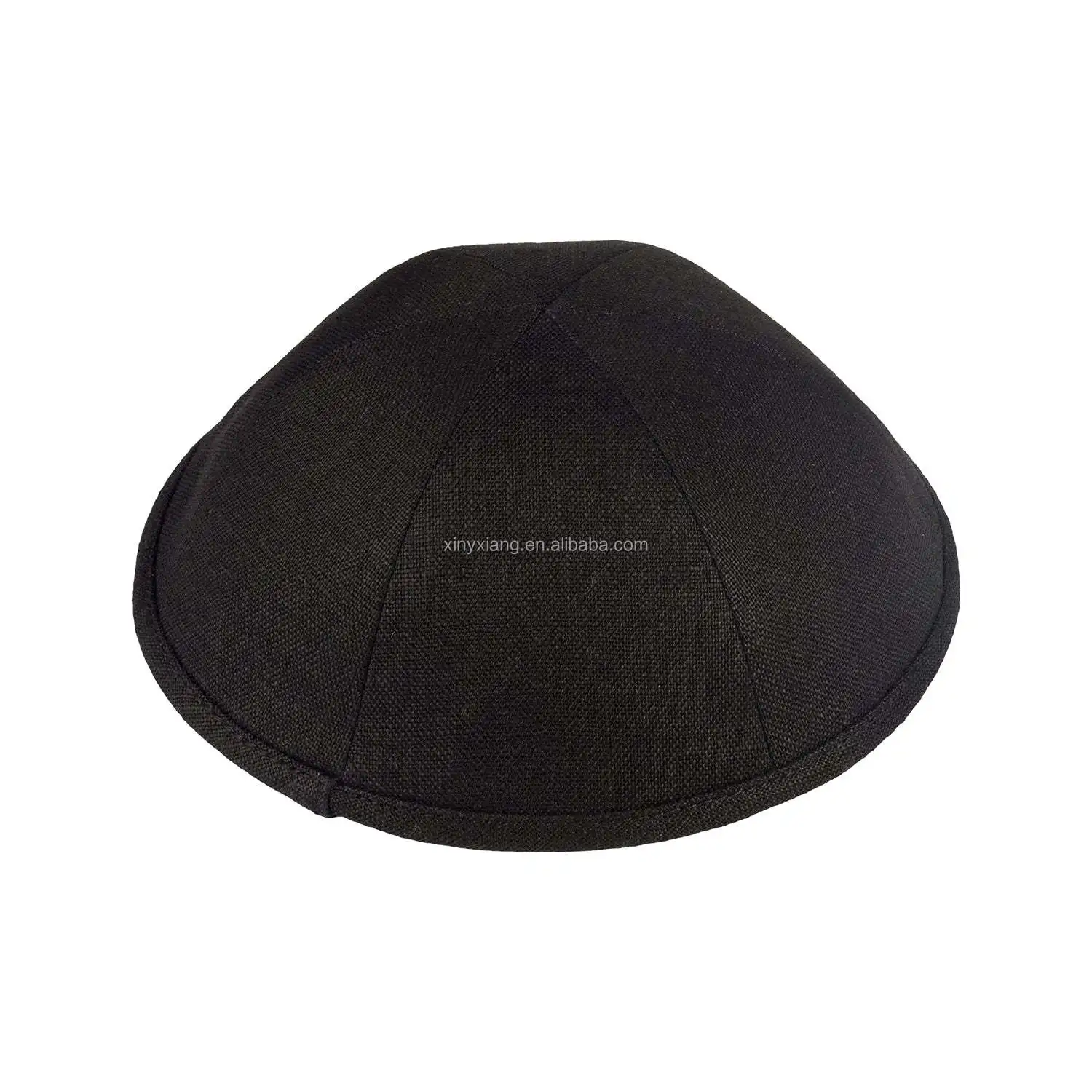 Factory Wholesale Six Panel Linen Kippah,Yarmulke,Satin Yarmulkes 6