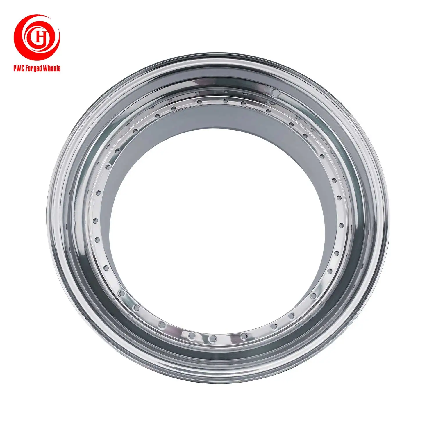 PWC Custom 18" - 26" Wheel Lip 6061 T6 2 Piece Forged Wheel 22 Inch Rim Lip Barrel With Ring for for Car Forging Modification oz Work
