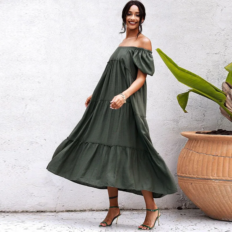 knee length dresses for ladies Elyssa Midi Dress Summer Haze