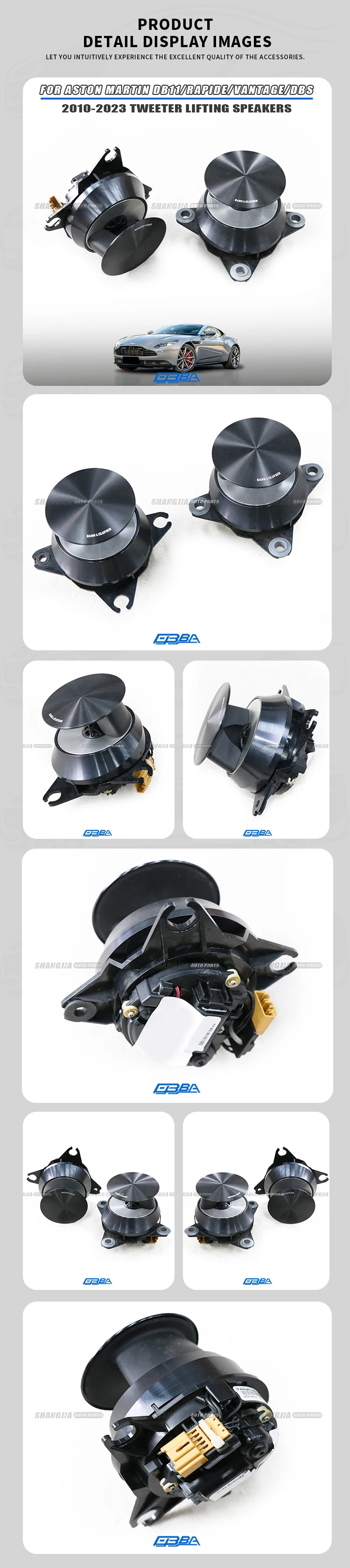 product aluminum alloy subwoofer car horn speaker for aston martin db11 dbs rapide vantage 40 47 2010 to 2023 cd33 18d801 bd car audio105702929-3
