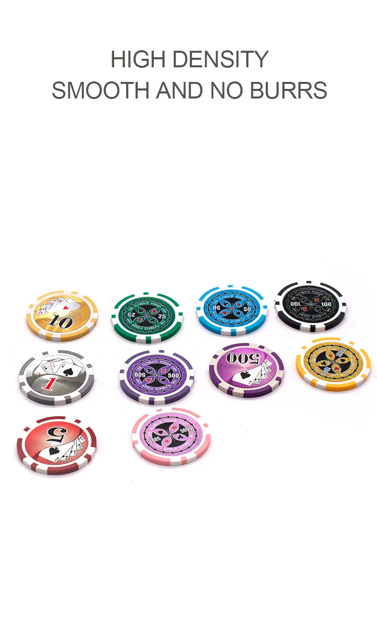 Factory High Quality Custom Cheap Blanks Ceramic Clay Poker Chips Set