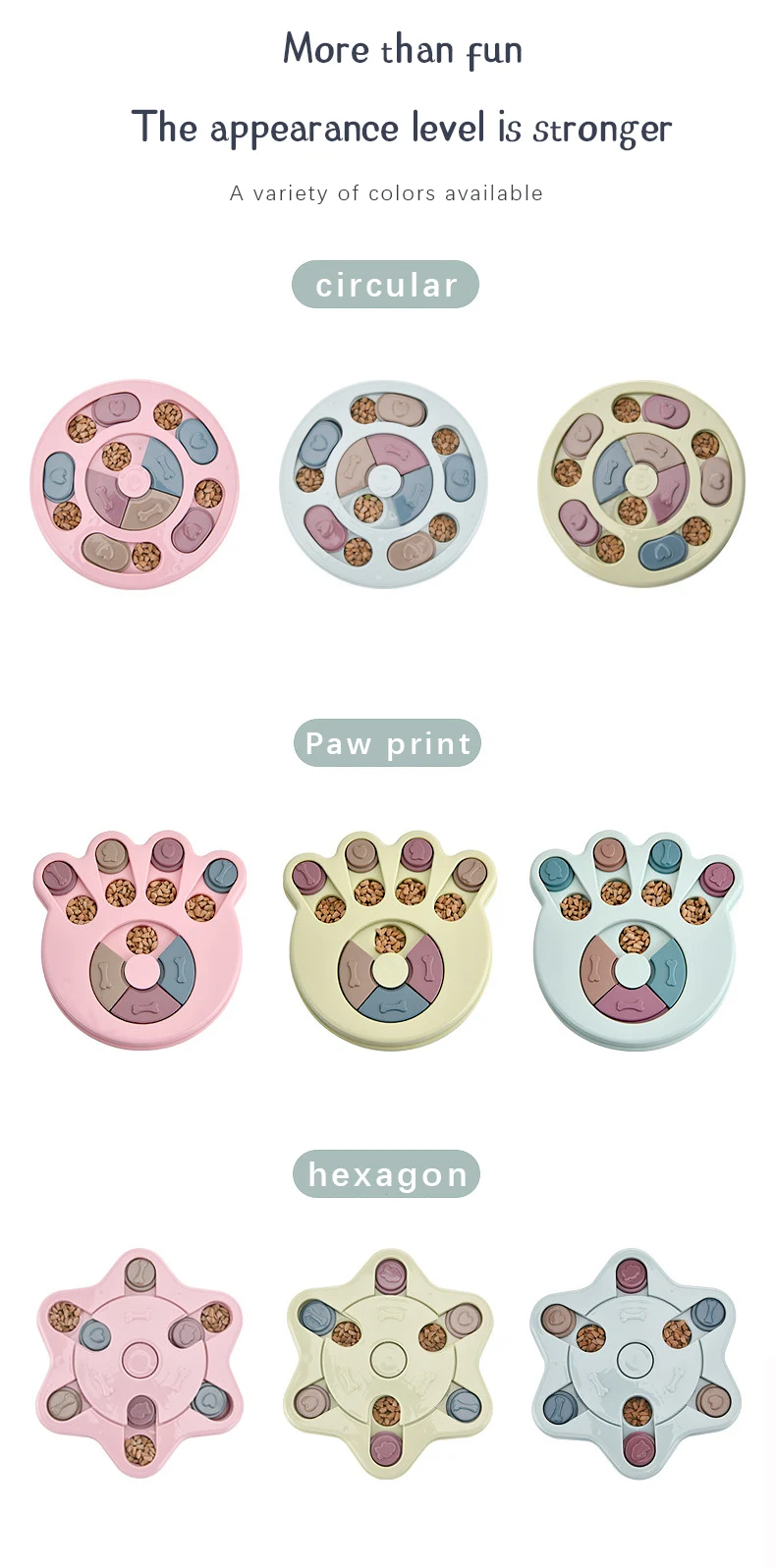 Pet Interactive Food Bowl Slow Feeder Puzzle Interactive Slow Pet Feeder Dog Training Treat Dispensing Feeder manufacture