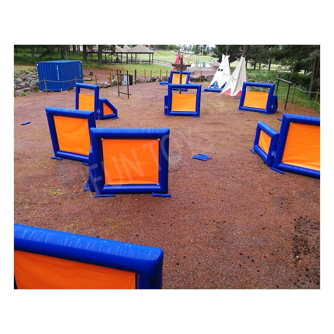 Free Combination Inflatable Laser Tag Portable Inflatable Paintball Wall air Bunkers for Outdoor Shooting Games