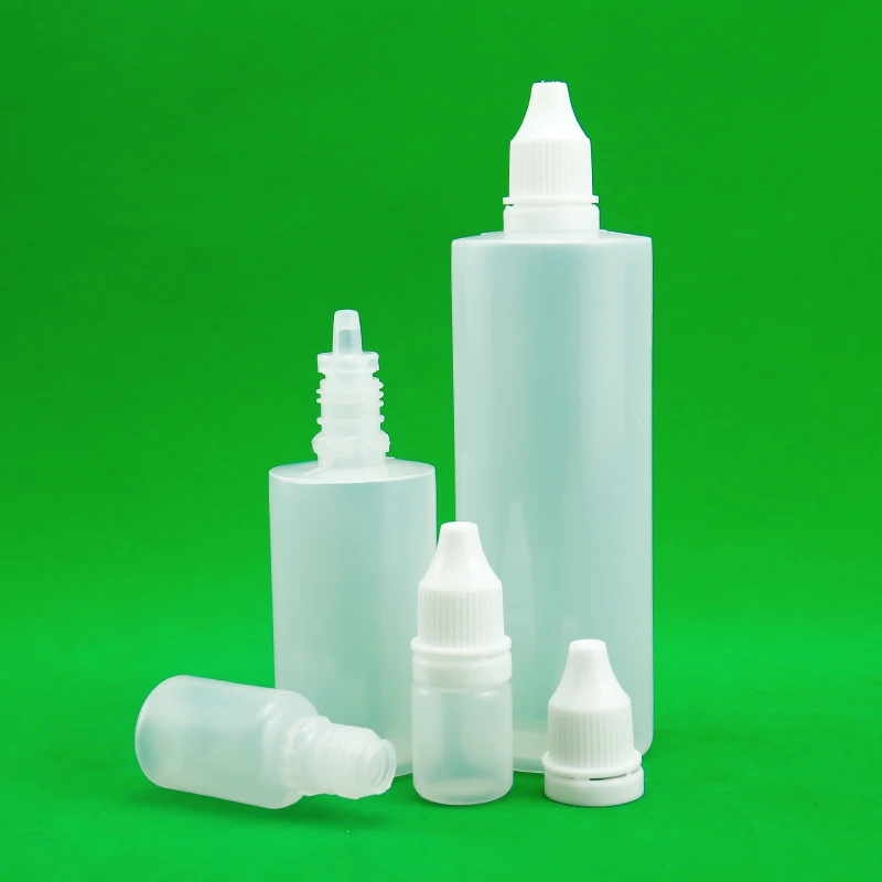 LDPE Translucent Small Mouth Drop Bottles Empty Squeezable Eye Liquid Dropper Bottle