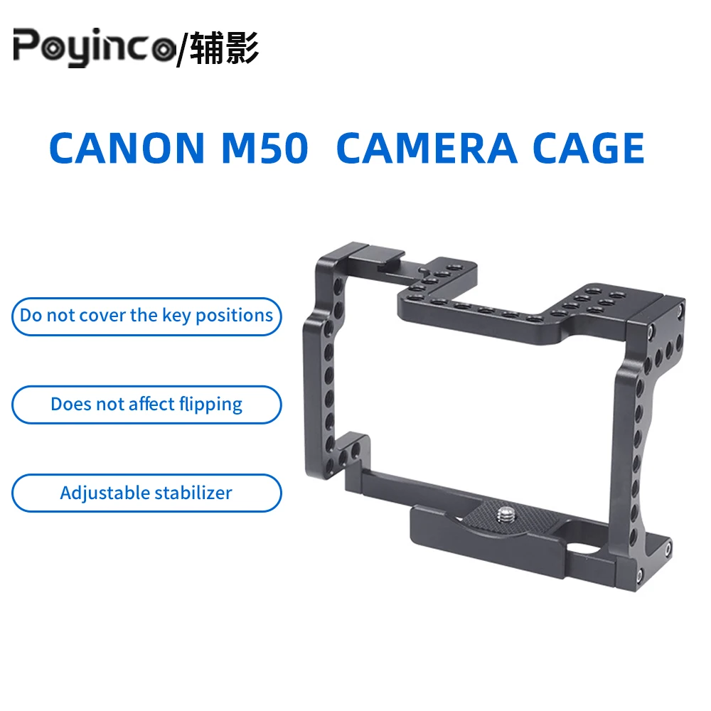 Camera Cage for Canon EOS M50 M50 Mark II Camera Aluminum Alloy