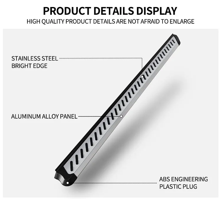 High Latest Quality Strong Weight Capacity SUV Car Pedal Accessories Straight Side Step for mg Rx5 details