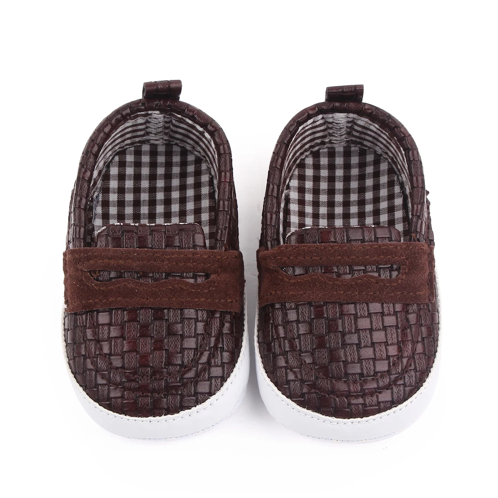 High Quality Soft Sole British Style Solid Color Boys' Moccasins manufacture