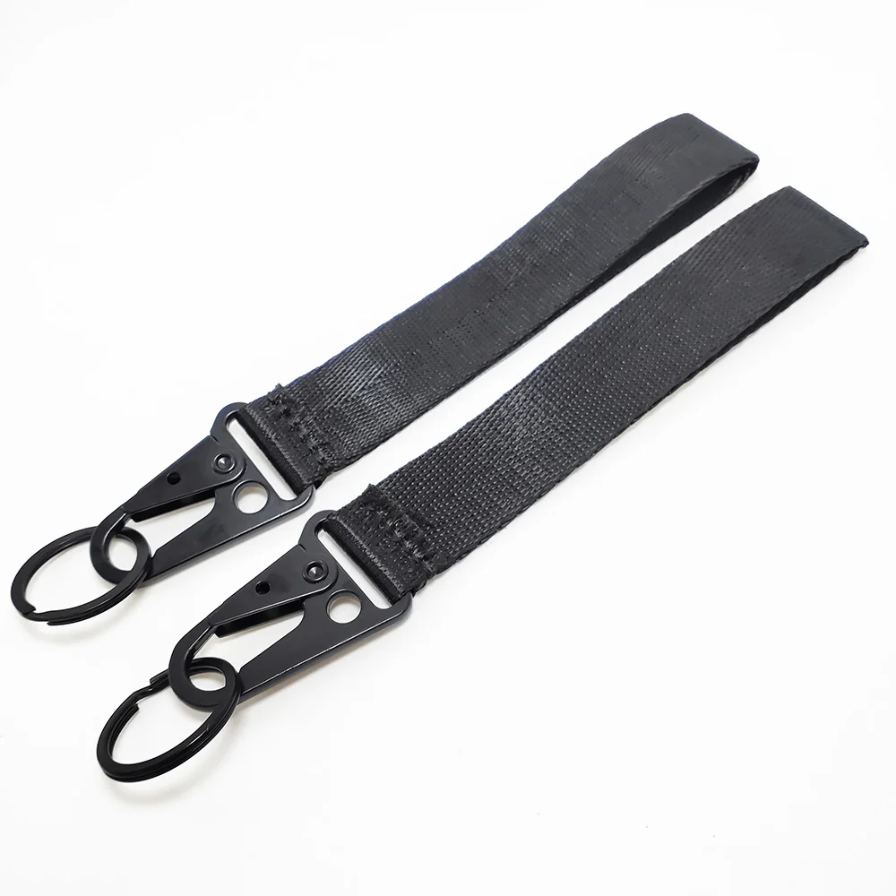 Car Accessories Keychain  Key Chains Customized Logo Metal Nylon Car Logo Keychain Key Ring Holder for All Car Brands