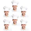 Paquete de 6 gorros de chef blancos