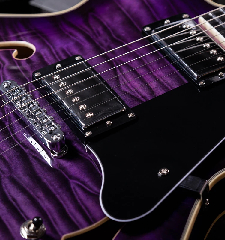 Grote Jazz Electric Guitar Classical Guitar Strings Semihollow Body