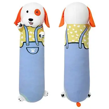 New Arrival Stuffed Blue carrying dog pillow Dog 19.6inch Fluffy Animal Dolls Cute Stuffed Kids Plush Pillow Dog Toys