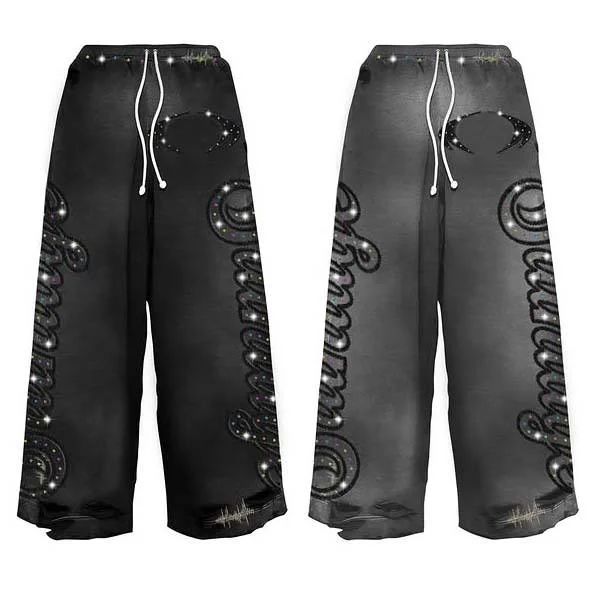 Custom Heavyweight Acid Wash Flared Sweatpants and Hoodie Sets Men Embroidery Streetwear Tracksuit Rhinestone Cropped Sweatsuit gallery 4