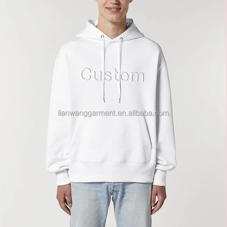 Wholesale Custom 3d Embossed French Terry Crewneck Unisex Sweatshirt