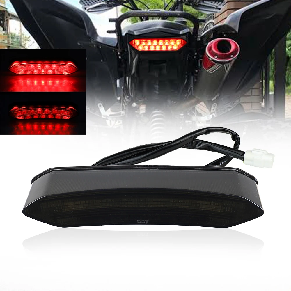 Kit for Yamaha Raptor 700R 700 2006-2018 YFZ450R YFZ450X 2009-2018 Motorcycle Smoke Led Tail Light Brake Lamps