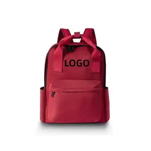 2026 B16 Ladies School Backpack with Geometric Pattern Korean Sports Style Stylish Zipper Polyester Lining for Students