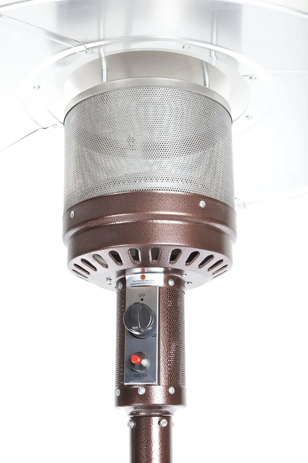 Лучшая цена Современный наружный газовый обогреватель Восточный дуб Круглый Инфракрасный пропан запасные части декоративные газовые нагреватели для