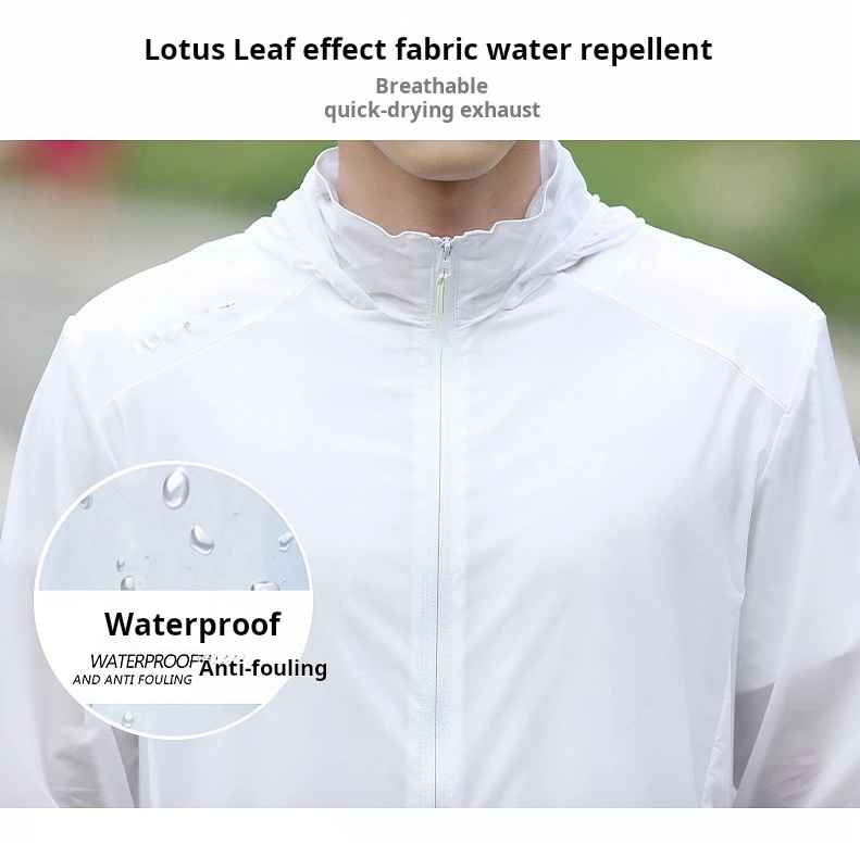 Custom Logo New Sunscreen Clothing Spring/Summer Couples Solid Color Waterproof Anti-fouling Breatha