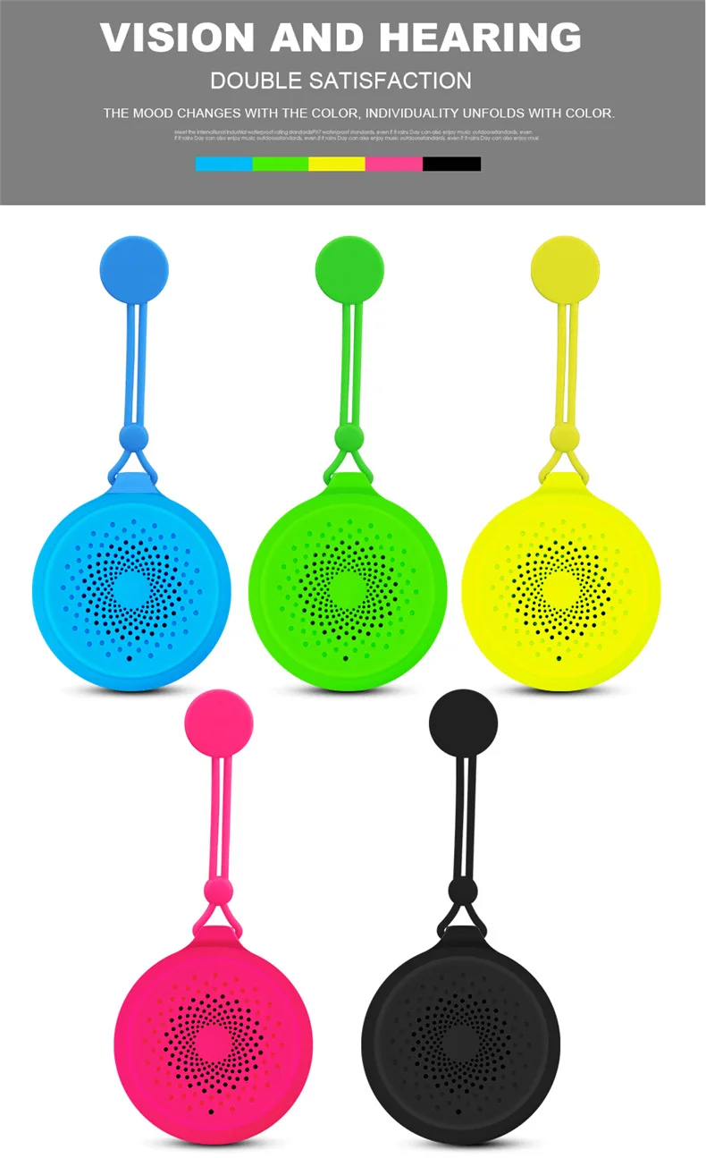 waterproof shower bluetooth speaker mini portable wireless speaker mobile phone call hands free speaker - ANKUX.COM