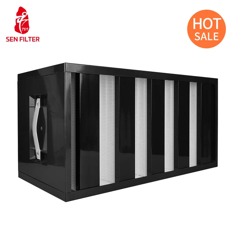 Air Cleaner Plastic Clean Room Hepa Filter Machine H14 Grade for Manufacturing Construction Industries Air Filter Making Machine