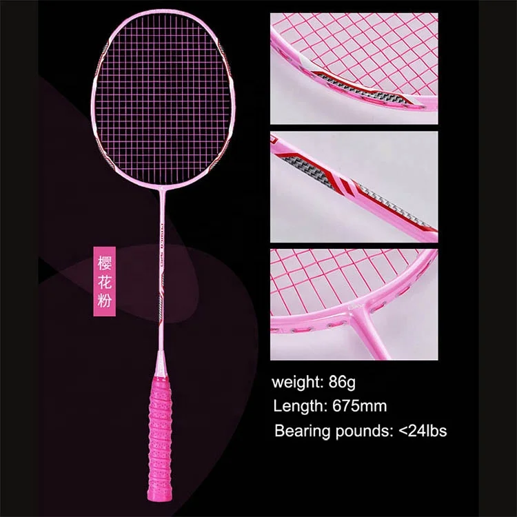 Hot Sale Different Color Customized Logo Wholesale High Quality Badminton Racket