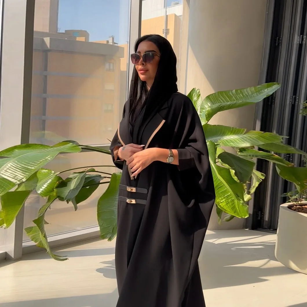 Elegant Black Abaya Dress For Women Muslim Clothing Abaya Oem