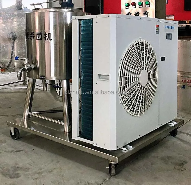 200L Low Temperature Ice Cream Beer Yoghurt Pasteurization Machine Juice Milk Pasteurizer with Cooling System