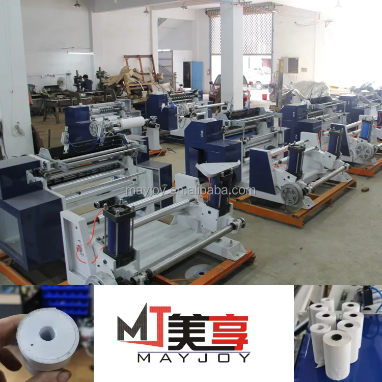 Automatic Cash Register Paper Roll Rewinding Machine Thermal Paper Slitting Machine Used for ATM