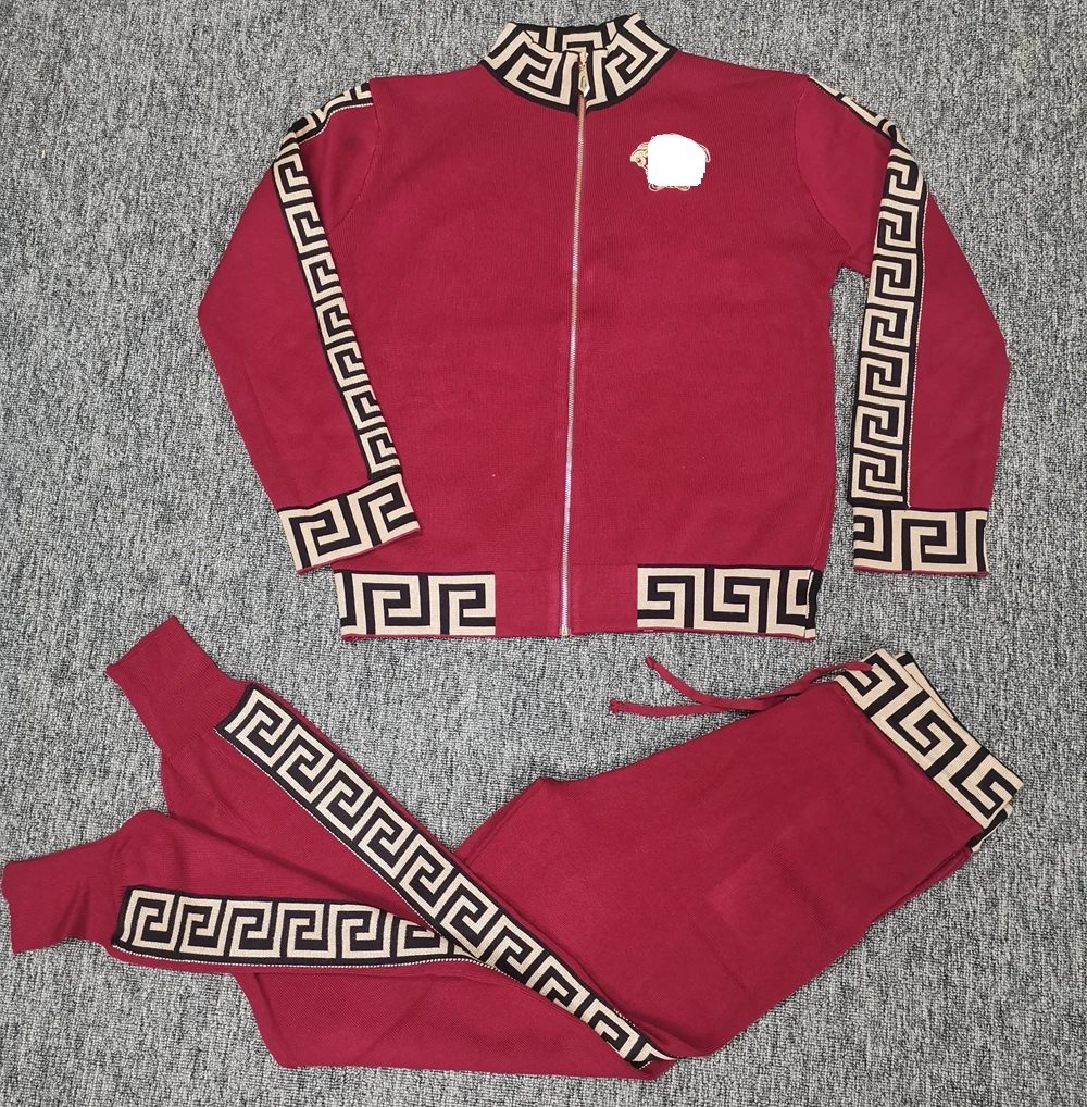 Zipper Women Fall 2021 Jogging Suits Wholesale Sweater 2 Piece Cotton Jogging Training Wear