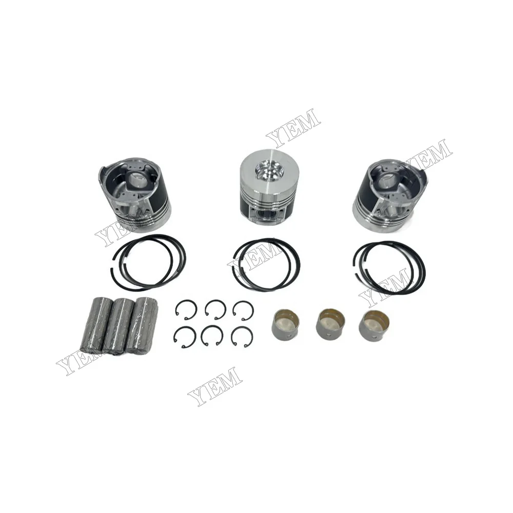 Cylinder Piston Kit With Piston Ring Compatible for Kubota D3200 Engine Parts With Warranty 5