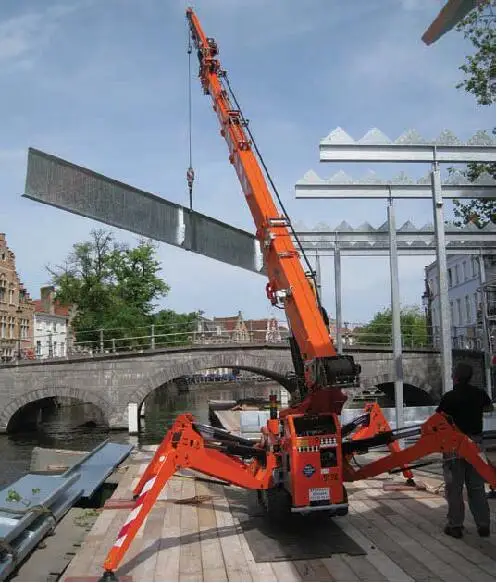Construction Used Spider Crane Telescoping Crawler Crane Used 150ton