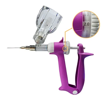 Delake Good Quality Veterinary Medical Use Automatic Continuous Syringe Vaccination Syringe Gun For Sale