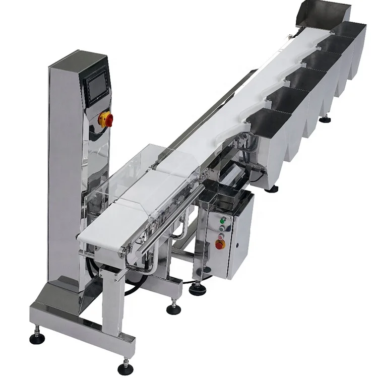 Automatic 6 Levels Fish Meat Weight Sorting Sorter Machine