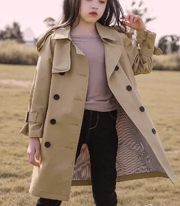 High Quality Kids Autumn and Winter Casual Jacket Cotton-Filled Baby Girls Clothing