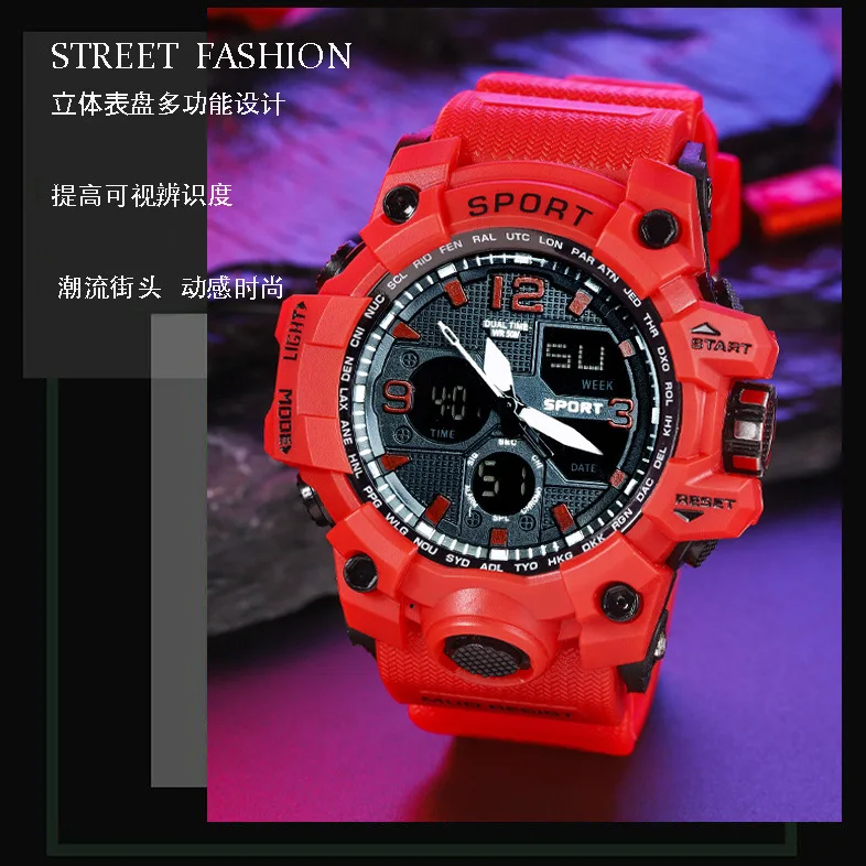 New Arrival Sports Watches For Men Outdoor Sports Waterproof Led
