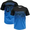 Black and Power Blue