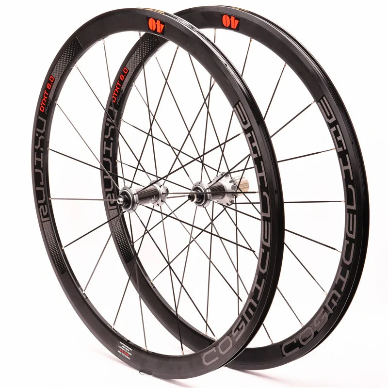 Roues Vélo 700C Cosmic Elite En Aluminium - Frein à Disque - Paire Complète