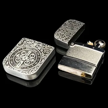 工芸品 Cognac Zinc Alloy Shell Tiger Retro Bronze Metal Embossed Custom