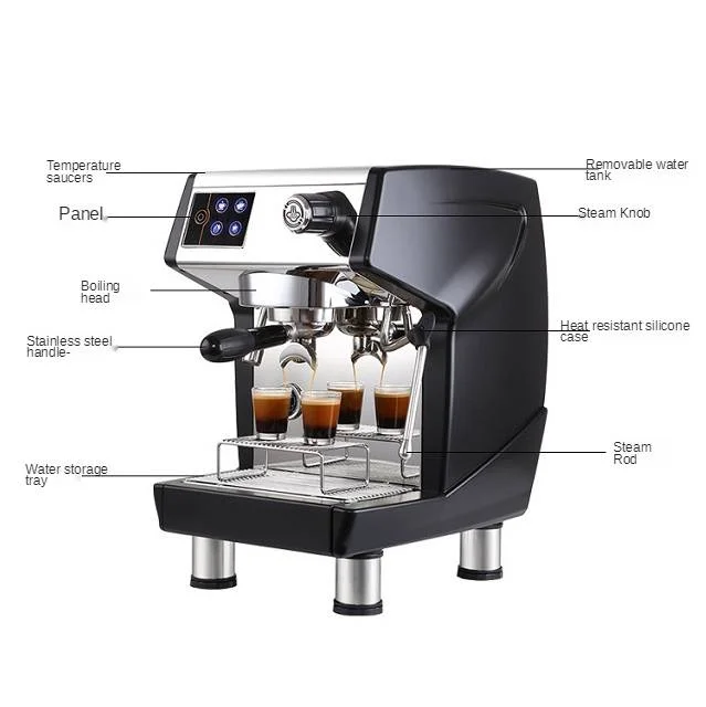 Semiautomatic Commercial Coffee Machine 3000w 15bar Professional