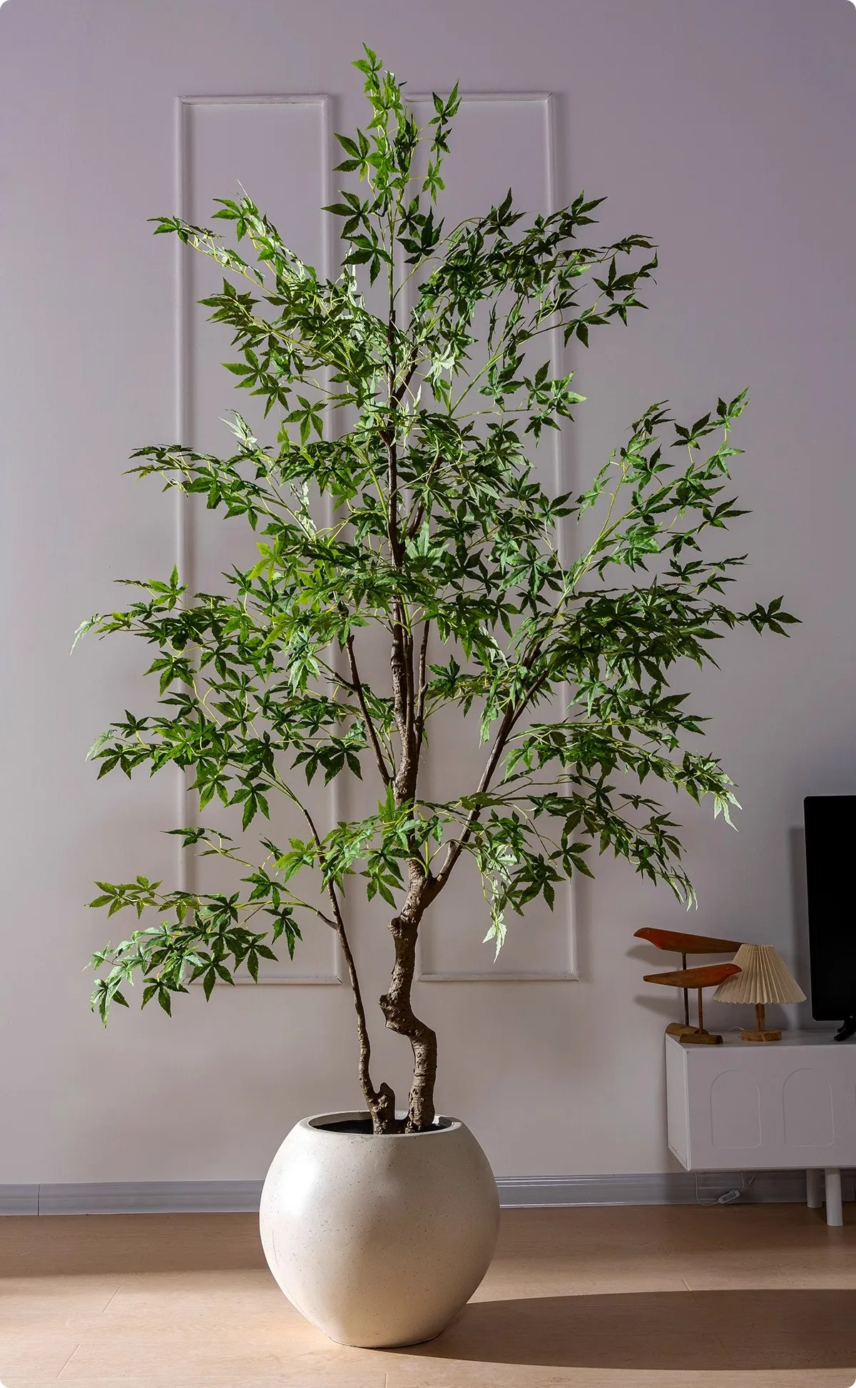 Large Artificial Plants for Indoor Artificial Trees for Outdoor Simulation Plants With Pot Red Faked Tree Bonsai Decoration supplier