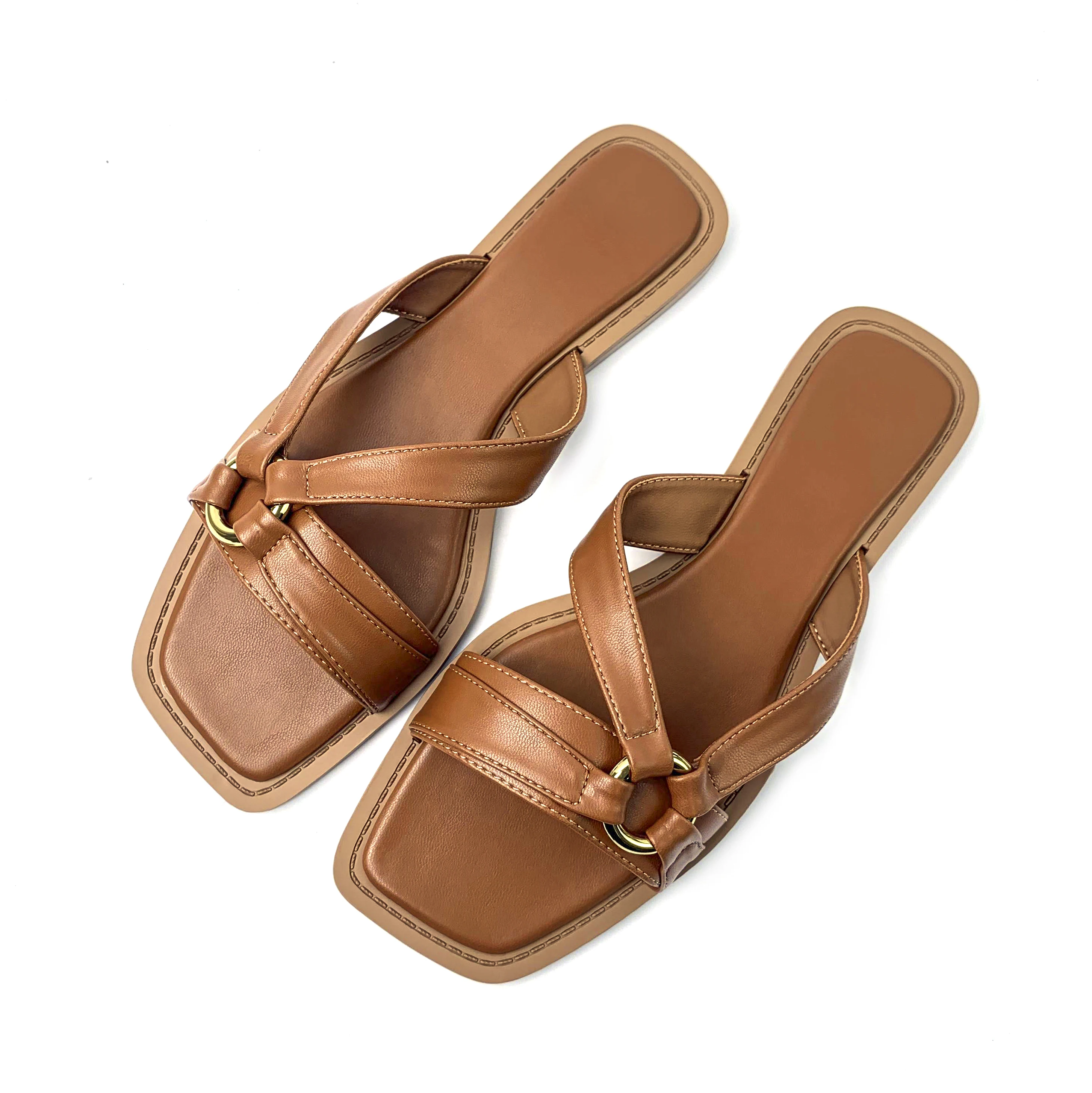 Custom Solid Color square Designer Shoes Sandals for Women and Ladies  Slipper Shoes Luxury Sandy Beach Femmes Fashion