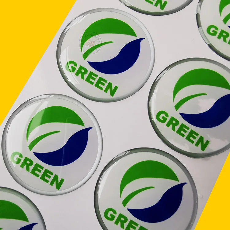 product high performance customized waterproof urethane epoxy decal polyurethane resin domed car logo stickers-4
