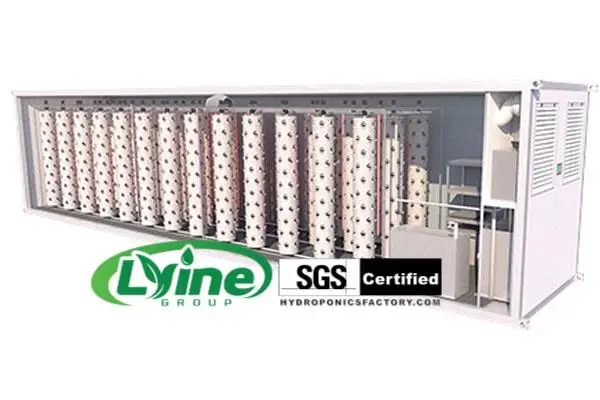 Smart Hydroponics Shipping Container Farm Vertical Tower Farming Containers Hydroponic Growing Systems for Vegetable