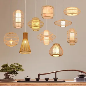 New Chinese Bamboo Chandelier Bamboo Lantern Japanese Bamboo Lantern Retro Restaurant Tea Room Hot Pot Restaurant Chandelier